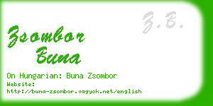 zsombor buna business card